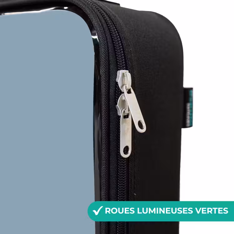 Valise enfant - Noir - Bleu avec dino Pteranodon — 6