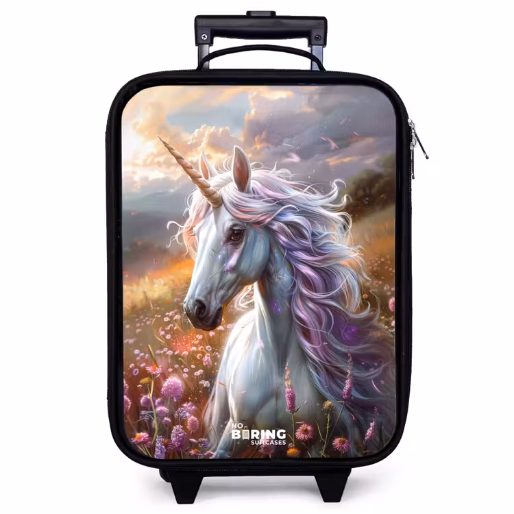 Valise enfant - Noir - Corne perlée pastel — 1