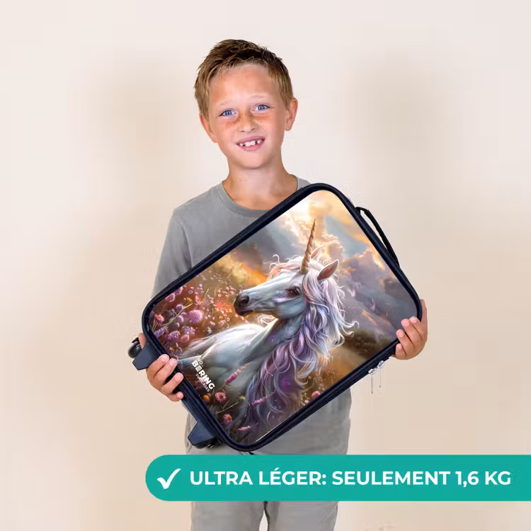 Valise enfant - Noir - Corne perlée pastel — 2