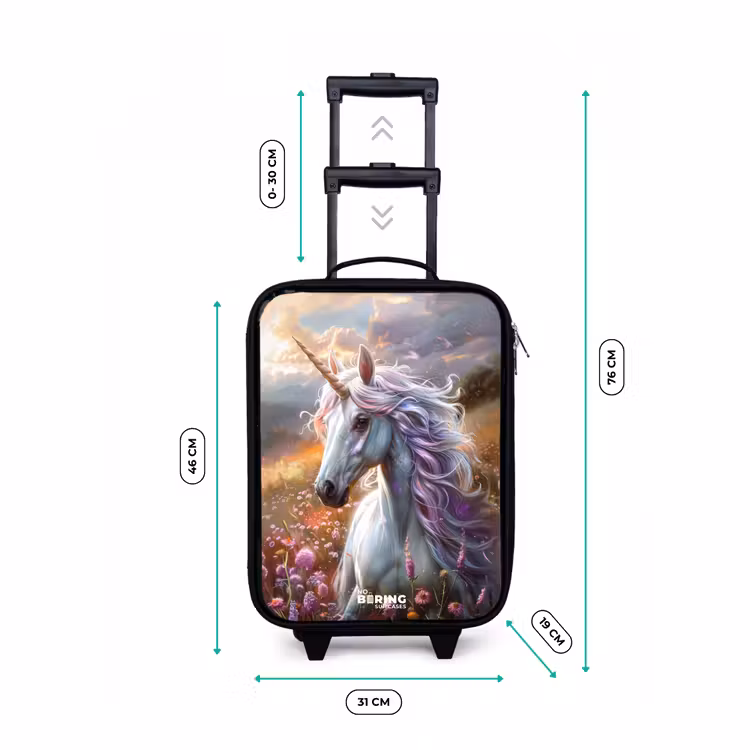 Valise enfant - Noir - Corne perlée pastel — 7
