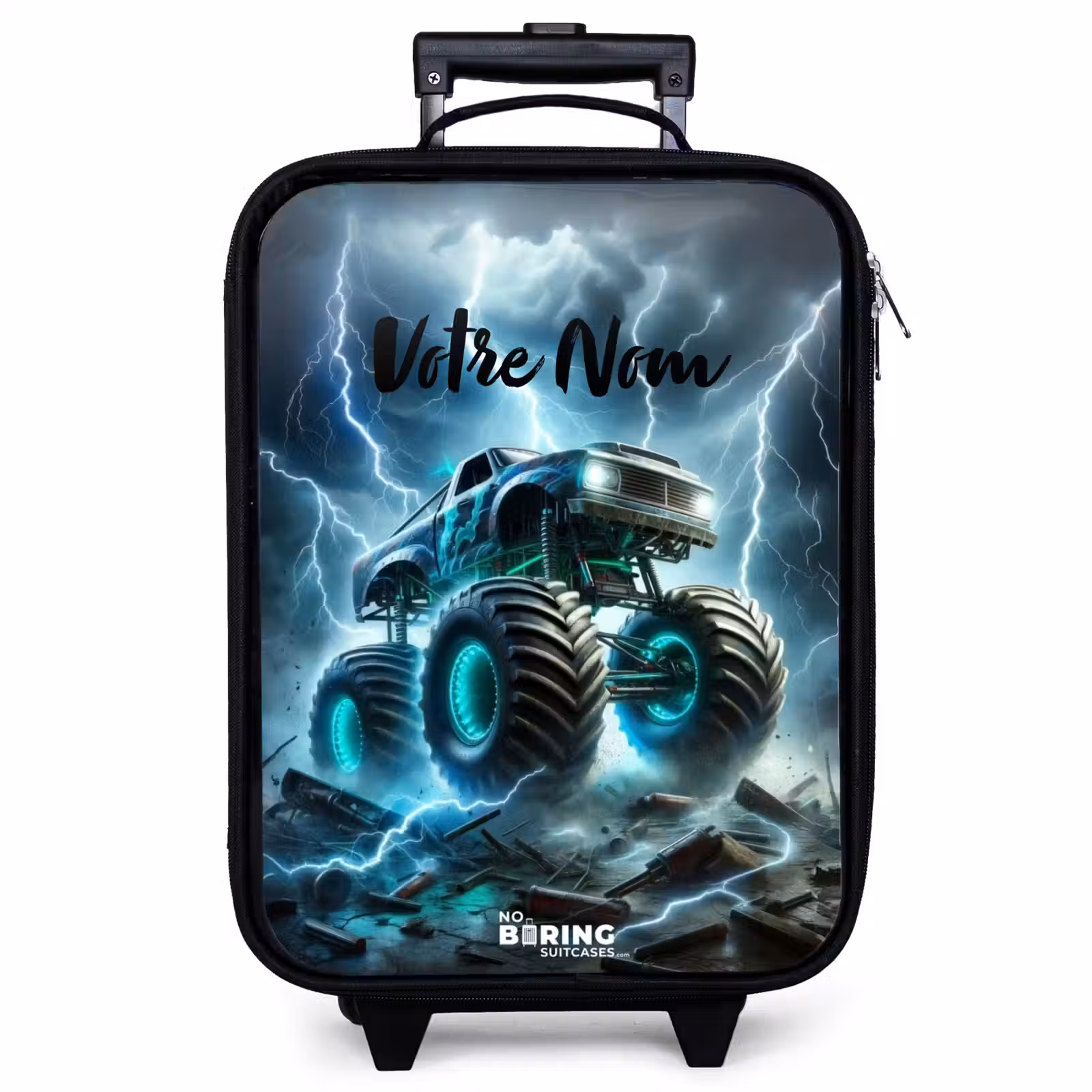 Valise enfant - Noir - Roues du tonnerre — 1