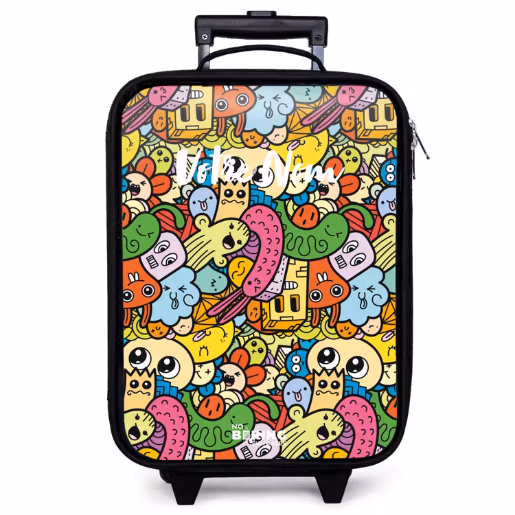 Valise enfant - Des animaux fantastiques qui rient et qui sont colorés — 1