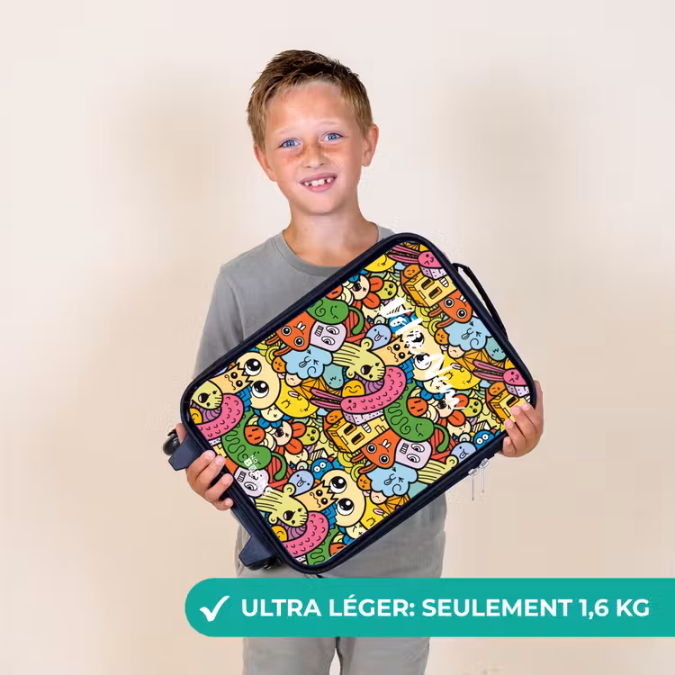 Valise enfant - Des animaux fantastiques qui rient et qui sont colorés — 2