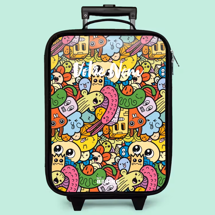 Valise enfant - Des animaux fantastiques qui rient et qui sont colorés — 3