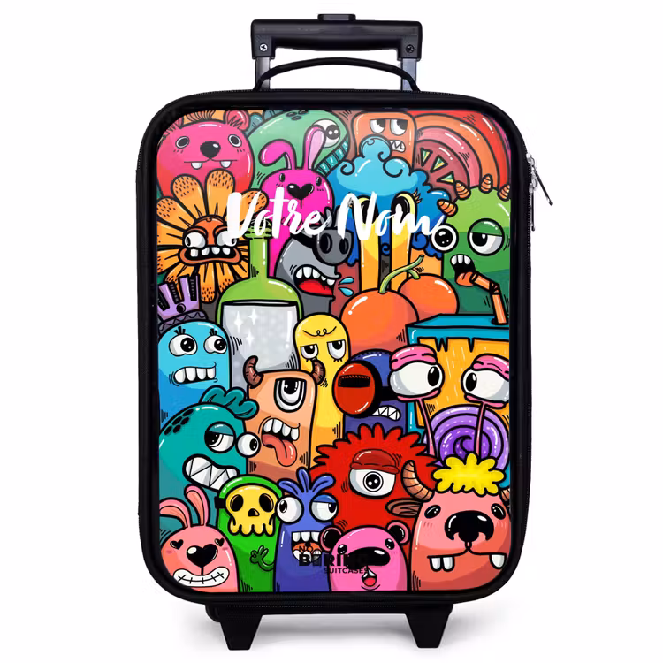 Valise enfant - Des monstres colorés qui éclatent — 1