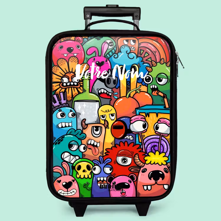 Valise enfant - Des monstres colorés qui éclatent — 3
