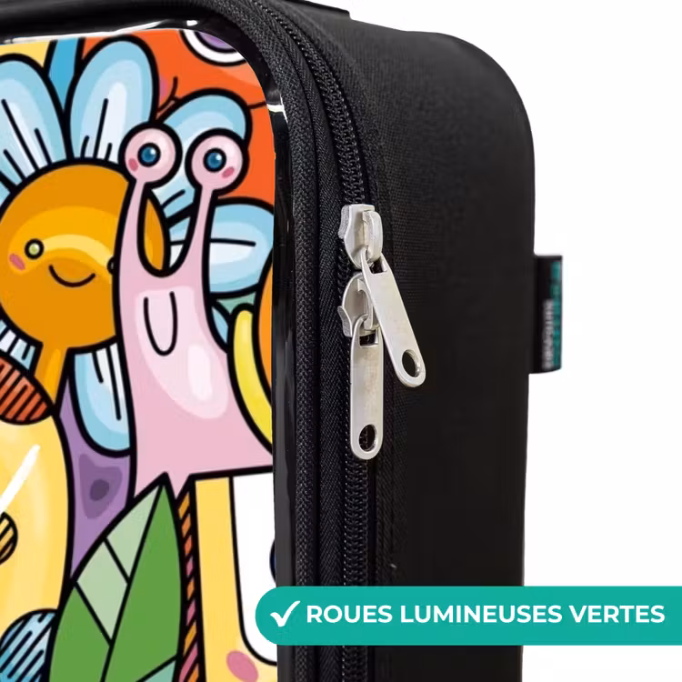 Valise enfant - Dessin animé de différentes créatures et visages — 6
