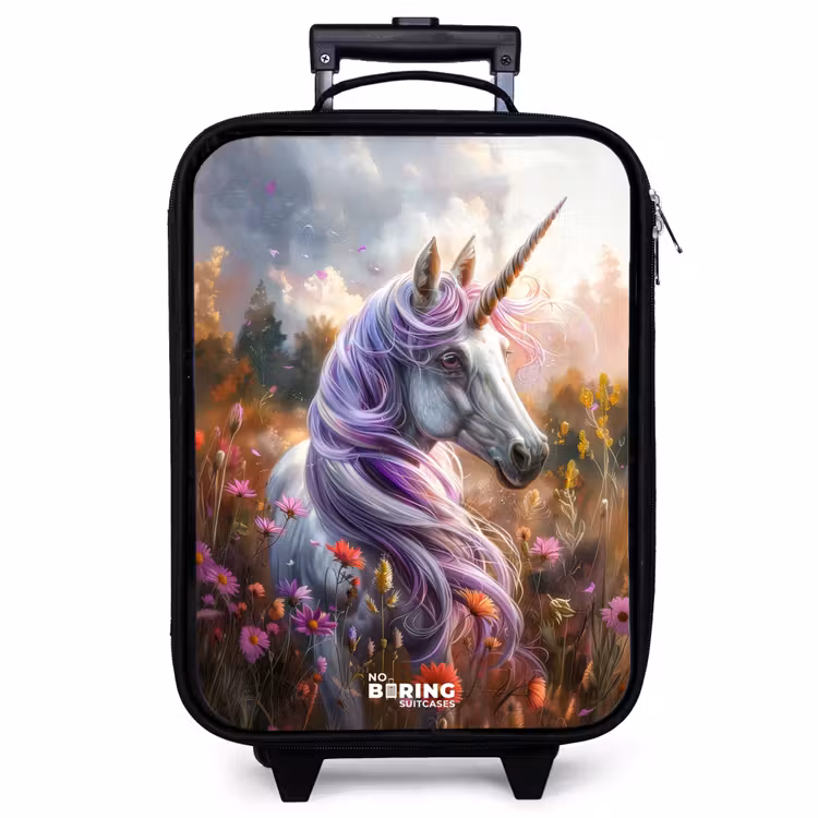 Valise enfant - Noir - Lavande corne de printemps — 1