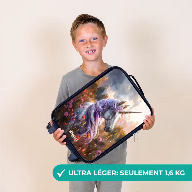 Valise enfant - Noir - Lavande corne de printemps — 2