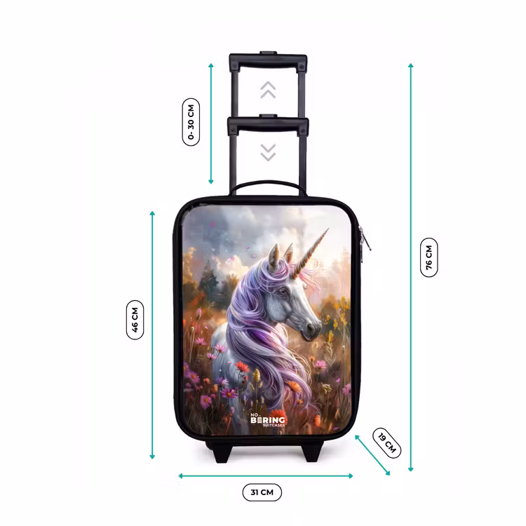 Valise enfant - Noir - Lavande corne de printemps — 7