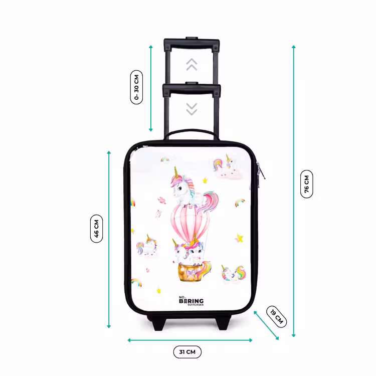 Valise enfant - Noir - Licornes aériennes — 4