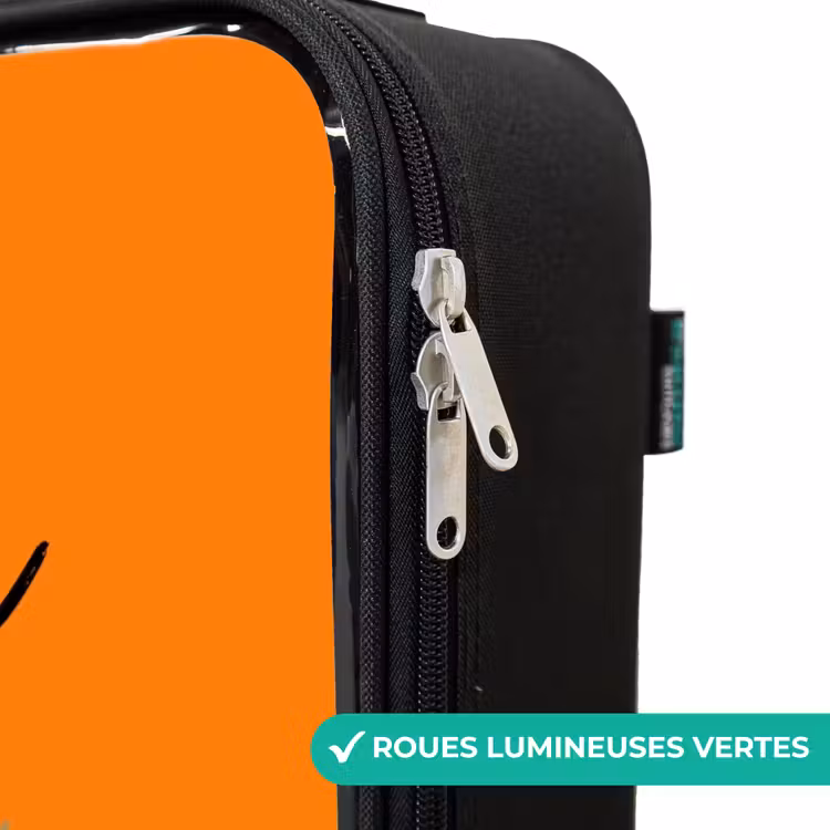 Valise enfant - Noir - Roues arc-en-ciel — 6