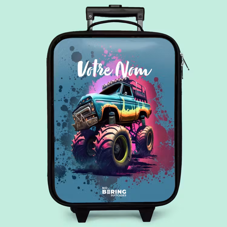 Valise enfant - Noir - Roues de monstre — 3
