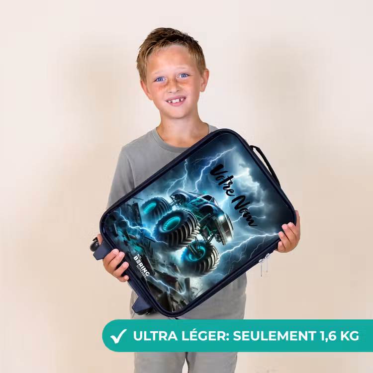Valise enfant - Noir - Roues du tonnerre — 2