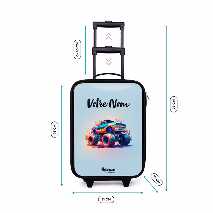 Valise enfant - Noir - Roues féroces — 7