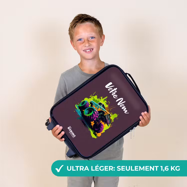 Valise enfant - Noir - Roues néon — 2