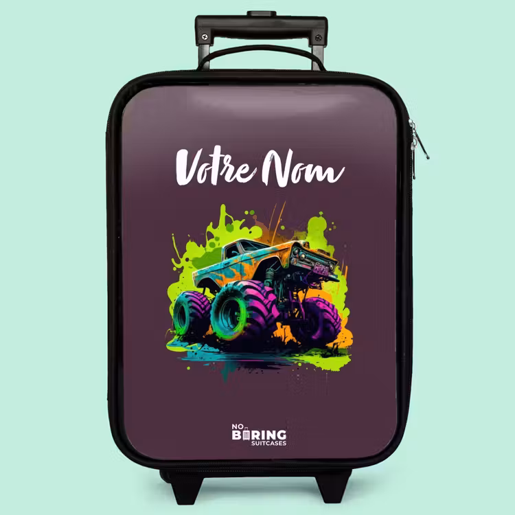 Valise enfant - Noir - Roues néon — 3