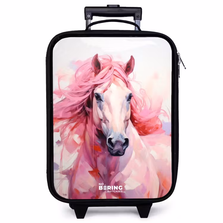Valise enfant - Cheval de course pastel — 1
