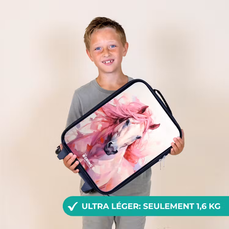 Valise enfant - Cheval de course pastel — 2