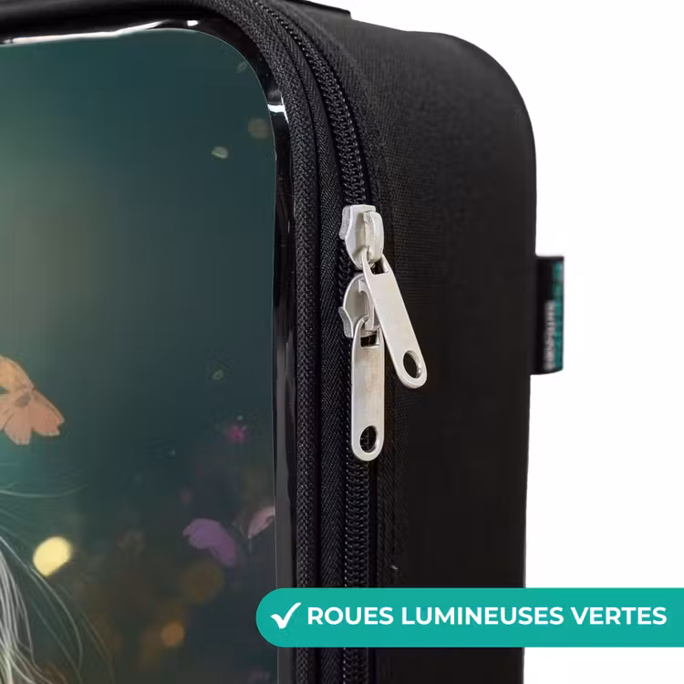 Valise enfant - Cheval marron clair parmi les fleurs — 6