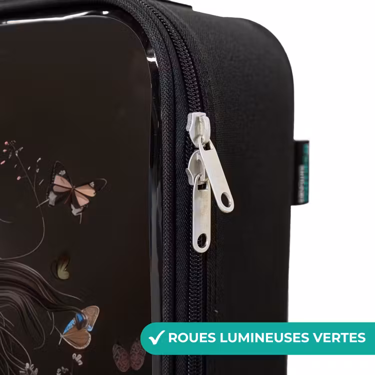 Valise enfant - Cheval noir en fleurs — 6