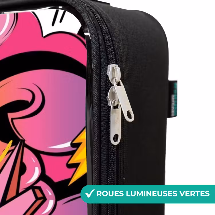 Valise enfant - Noir - Graffiti féminin — 6