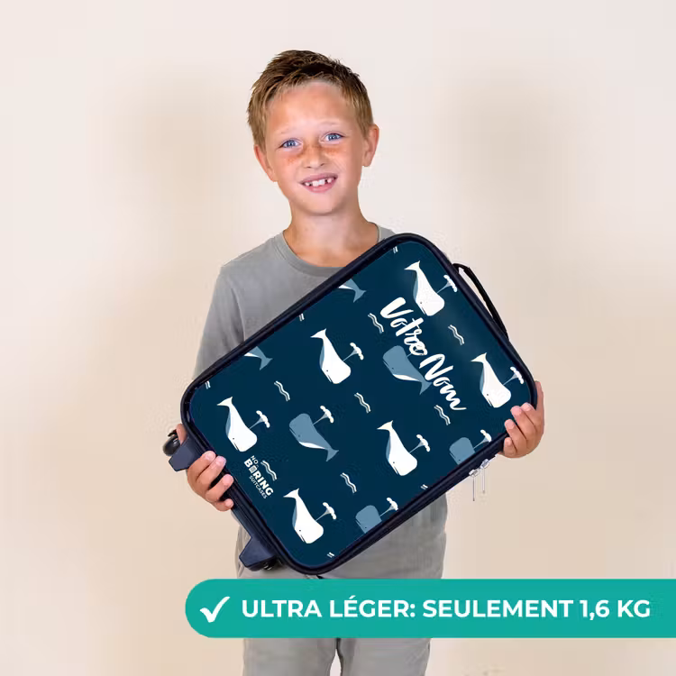 Valise enfant - Noir - Le monde des baleines — 2