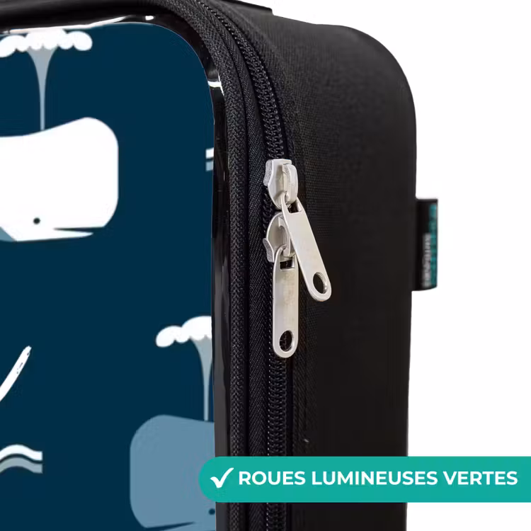 Valise enfant - Noir - Le monde des baleines — 6