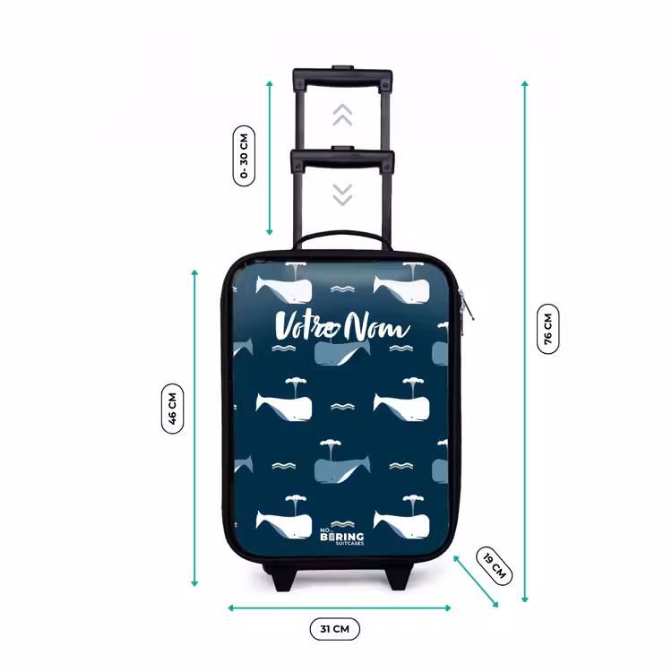 Valise enfant - Noir - Le monde des baleines — 7