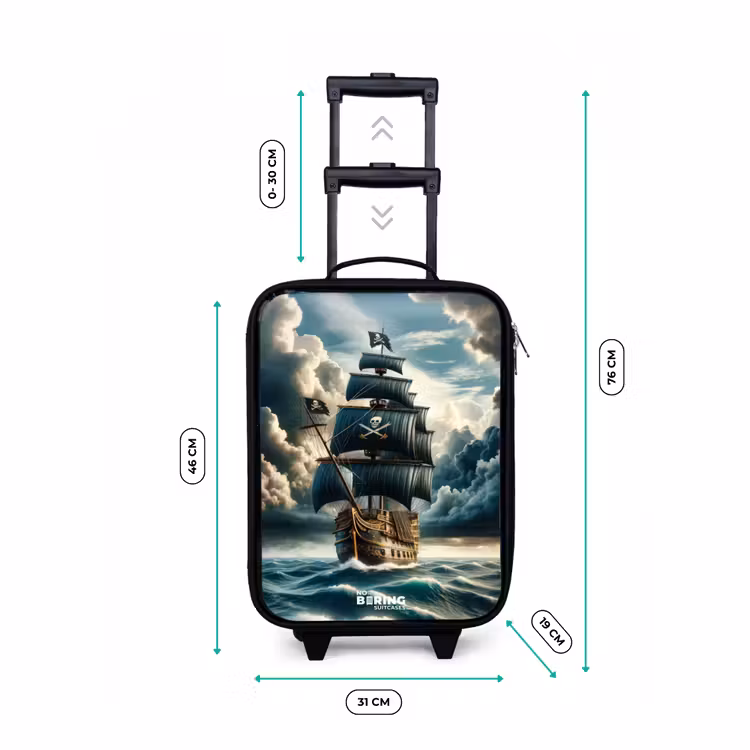 Valise enfant - Navire pirate sur une mer déchaînée — 5