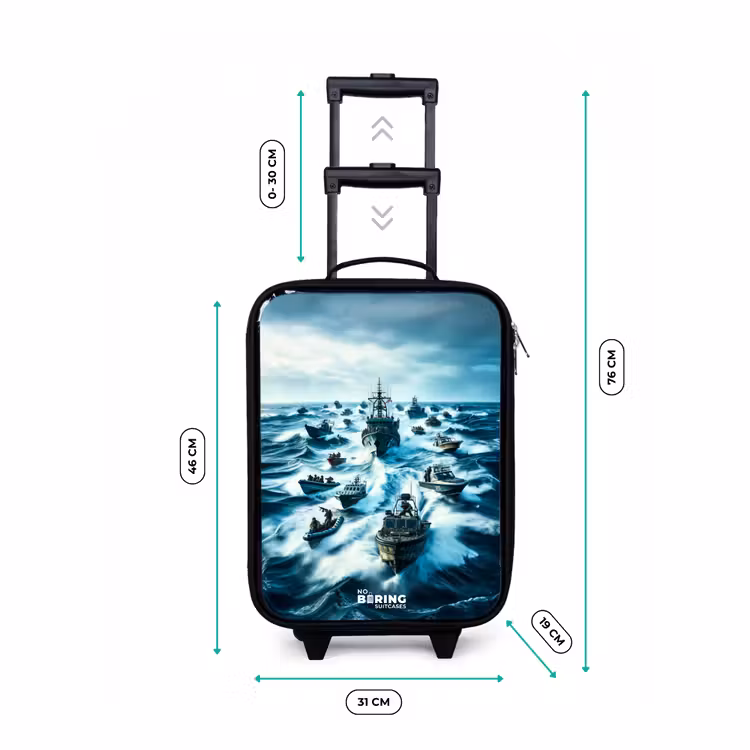 Valise enfant - Noir - Navires en mer — 4