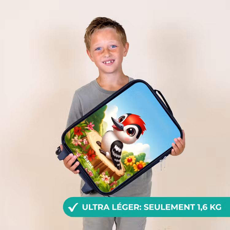 Valise enfant - Noir - Pic sur une souche — 2