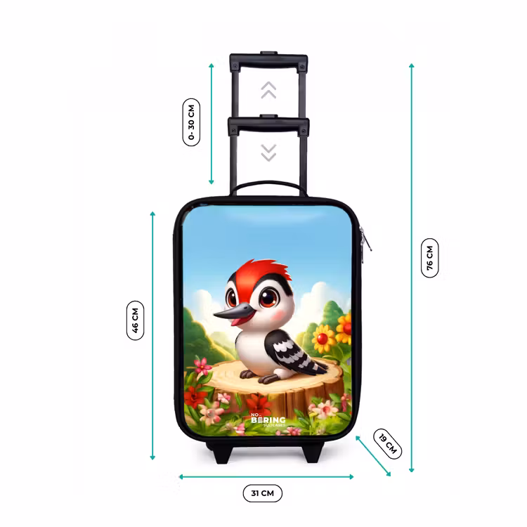 Valise enfant - Noir - Pic sur une souche — 7