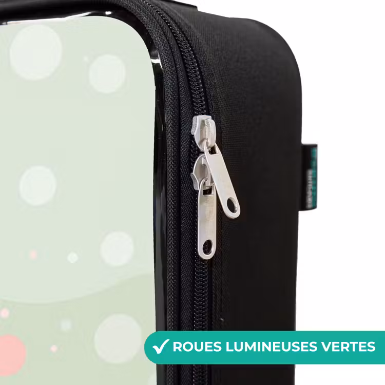 Valise enfant - Noir - Pieuvre rose avec un sourire — 6