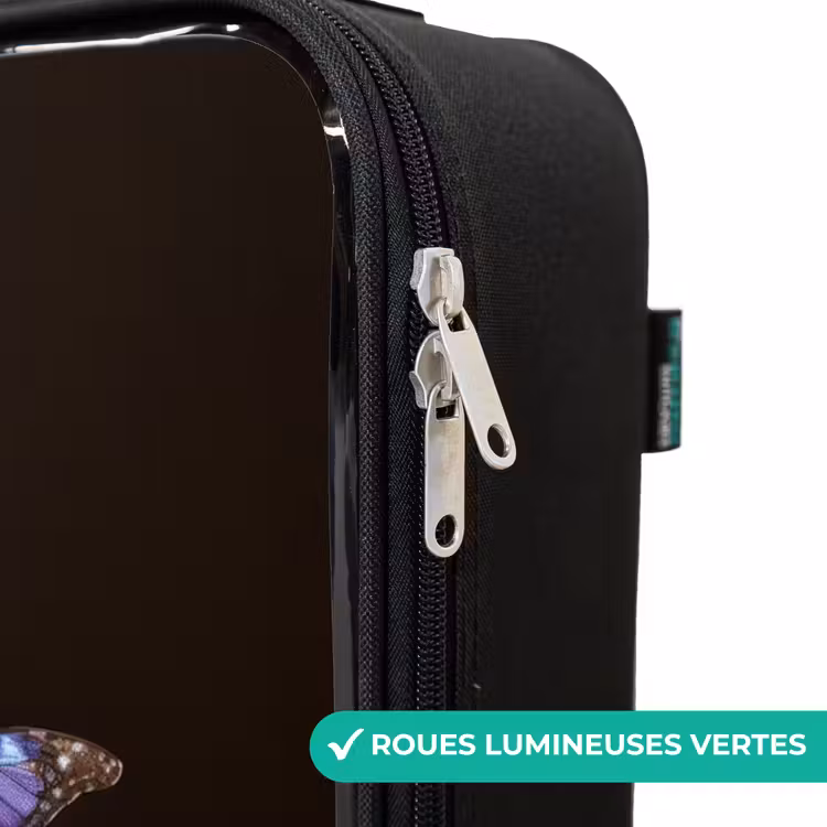 Valise enfant - Tête de cheval blanc parmi une guirlande de fleurs colorées — 6