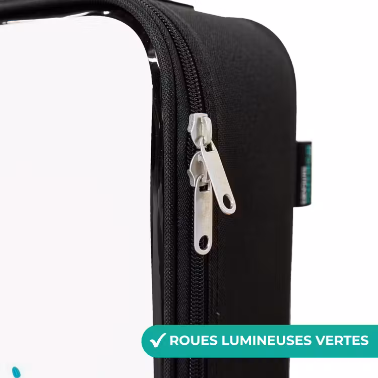Valise enfant - Noir - Tortue marine aux grands yeux — 3