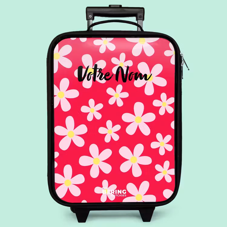 Valise enfant - Noir - Daisy mania hotpink — 3