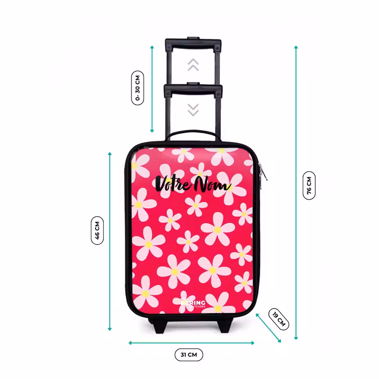 Valise enfant - Noir - Daisy mania hotpink — 7