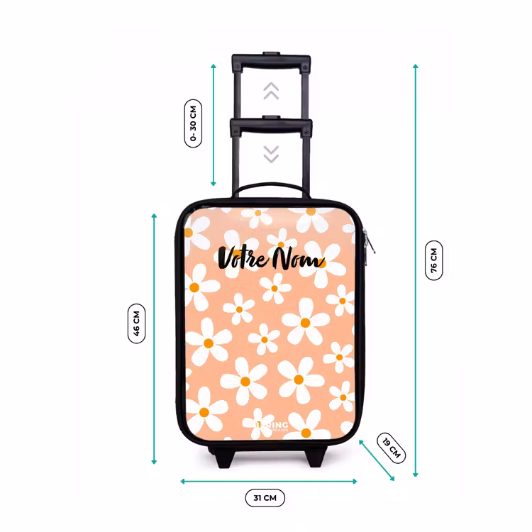 Valise enfant - Noir - Daisy mania peach — 7