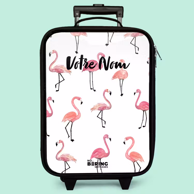 Valise enfant - Noir - Fête des flamants — 3