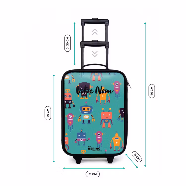 Valise enfant - Noir - La rave des robots — 7