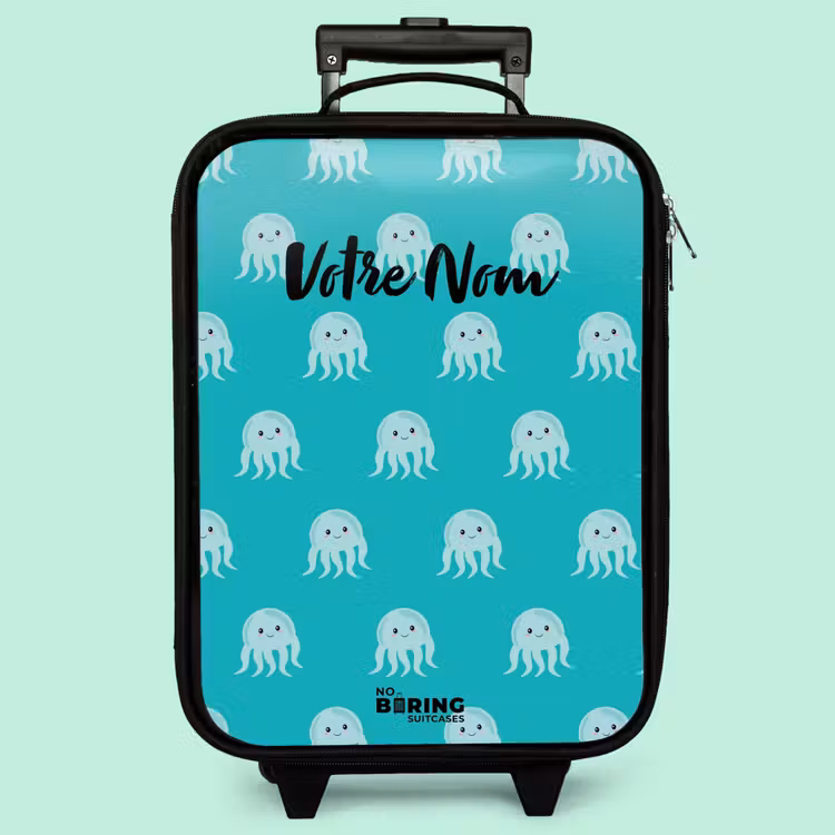 Valise enfant - Noir - Mignonne méduse — 3