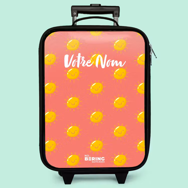 Valise enfant - Noir - Situation ensoleillée corail — 3