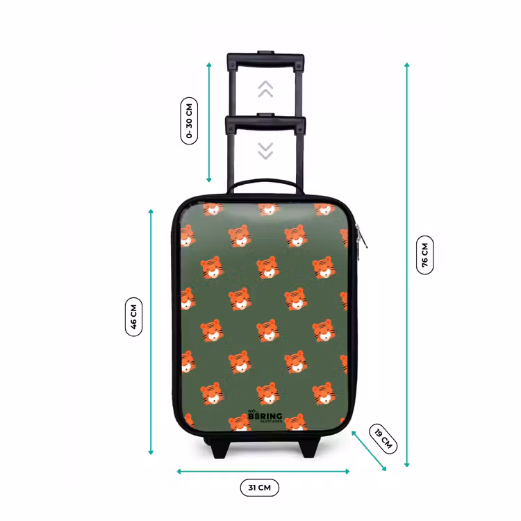 Valise enfant - Noir - Tigre turbulent — 7