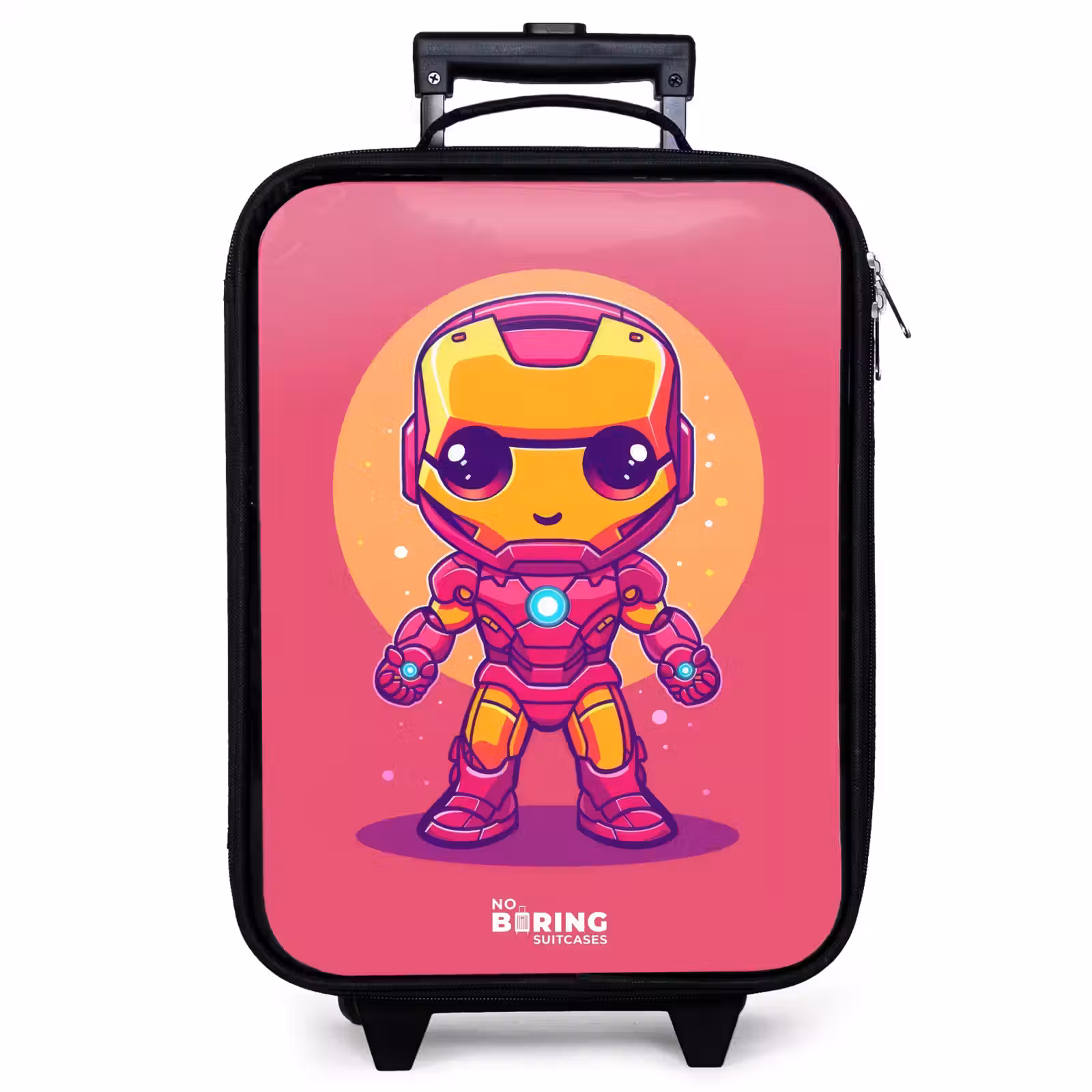 Valise enfant - Noir - Ranger rose — 1