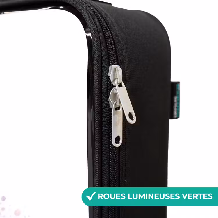 Valise enfant - Noir - Arc-en-ciel à l'aquarelle — 3