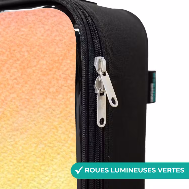 Valise enfant - Noir - Arc-en-ciel pastel à la craie — 3