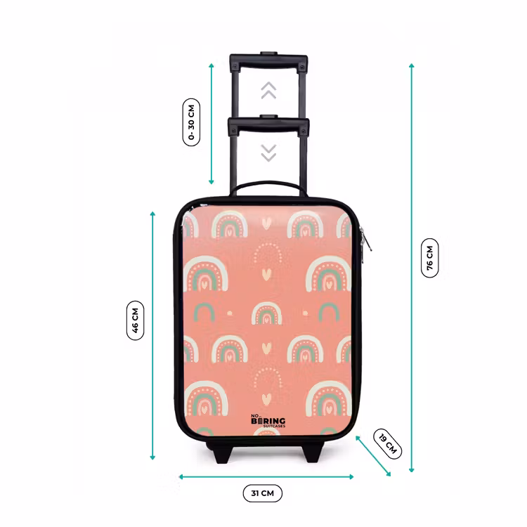 Valise enfant - Noir - Arcs de couleur du corail — 4