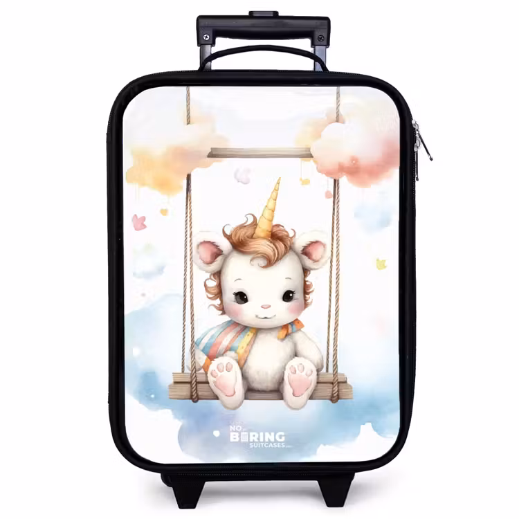 Valise enfant - Noir - Bébé licorne à bercer — 1