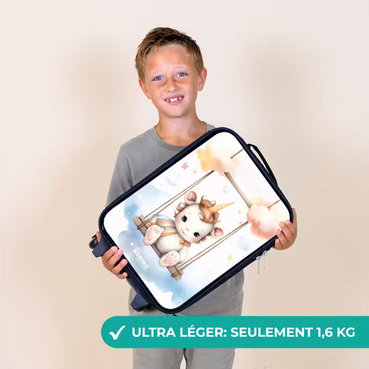 Valise enfant - Noir - Bébé licorne à bercer — 2